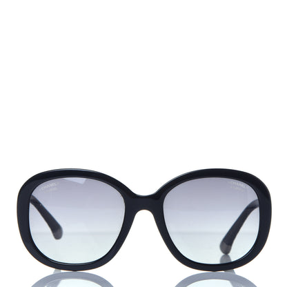 Chanel Acetate Quilted CC Polarized Sunglasses 5328 Black 2 of 8