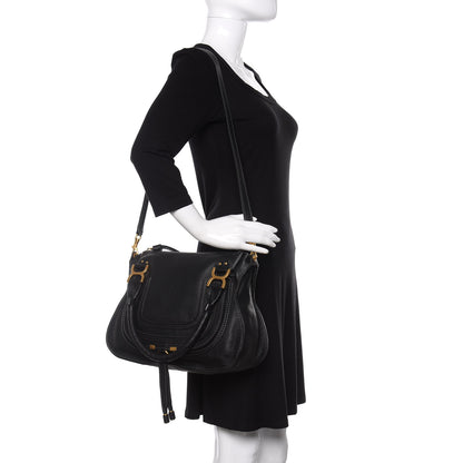 Chloe Calfskin Medium Marcie Satchel Black 2 of 12