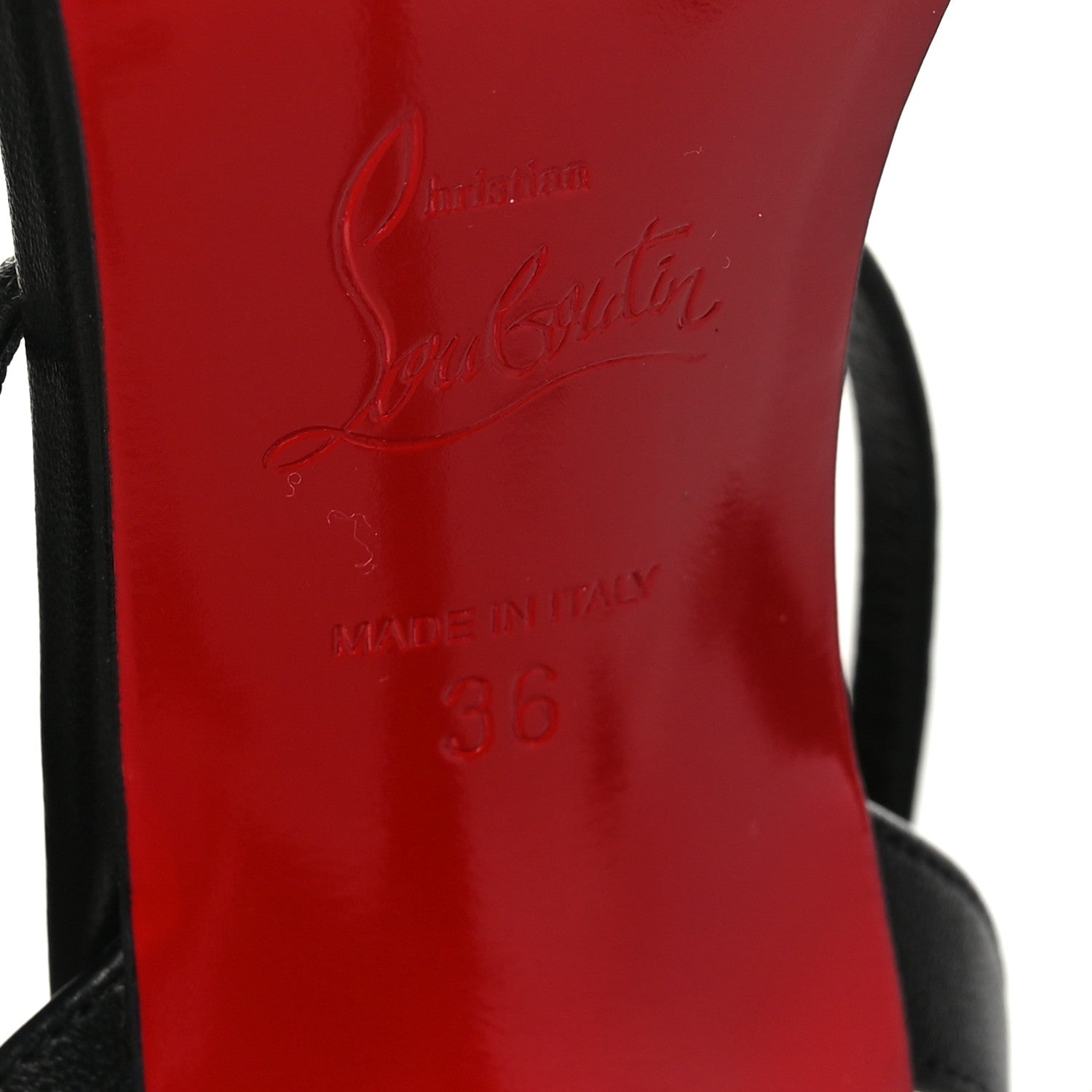 Christian Louboutin Nappa Loubigirl 100 Sandals 36 Black 7 of 7