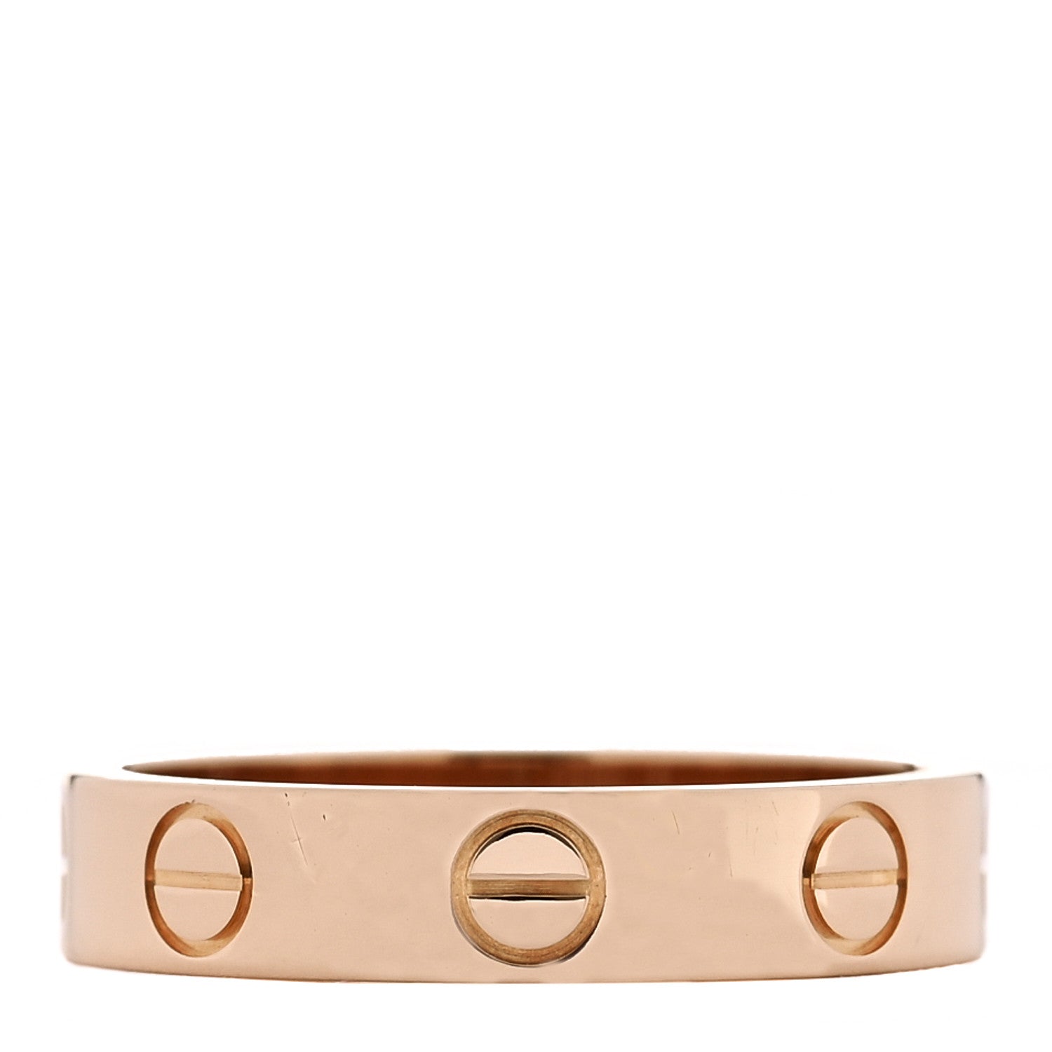 Cartier 18K Pink Gold 3.5mm LOVE Wedding Band Ring 48 4.5 3 of 4