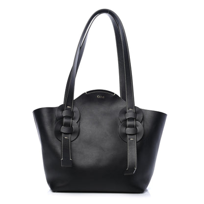 Chloe Small Grain Smooth Calfskin Medium Darryl Tote Black 1 of 4
