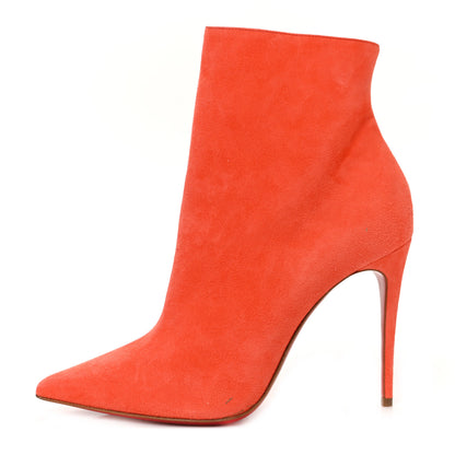 Christian Louboutin Veau Velours So Kate Booty 100 Ankle Boots 37.5 Orange 1 of 7