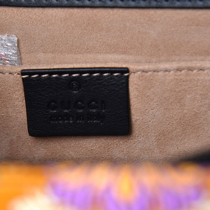 Gucci Satin Calfskin Bamboo Web Tokyo Print Medium Dionysus Top Handle Bag Giallo Multicolor Blue Agata Hibiscus Red 6 of 7