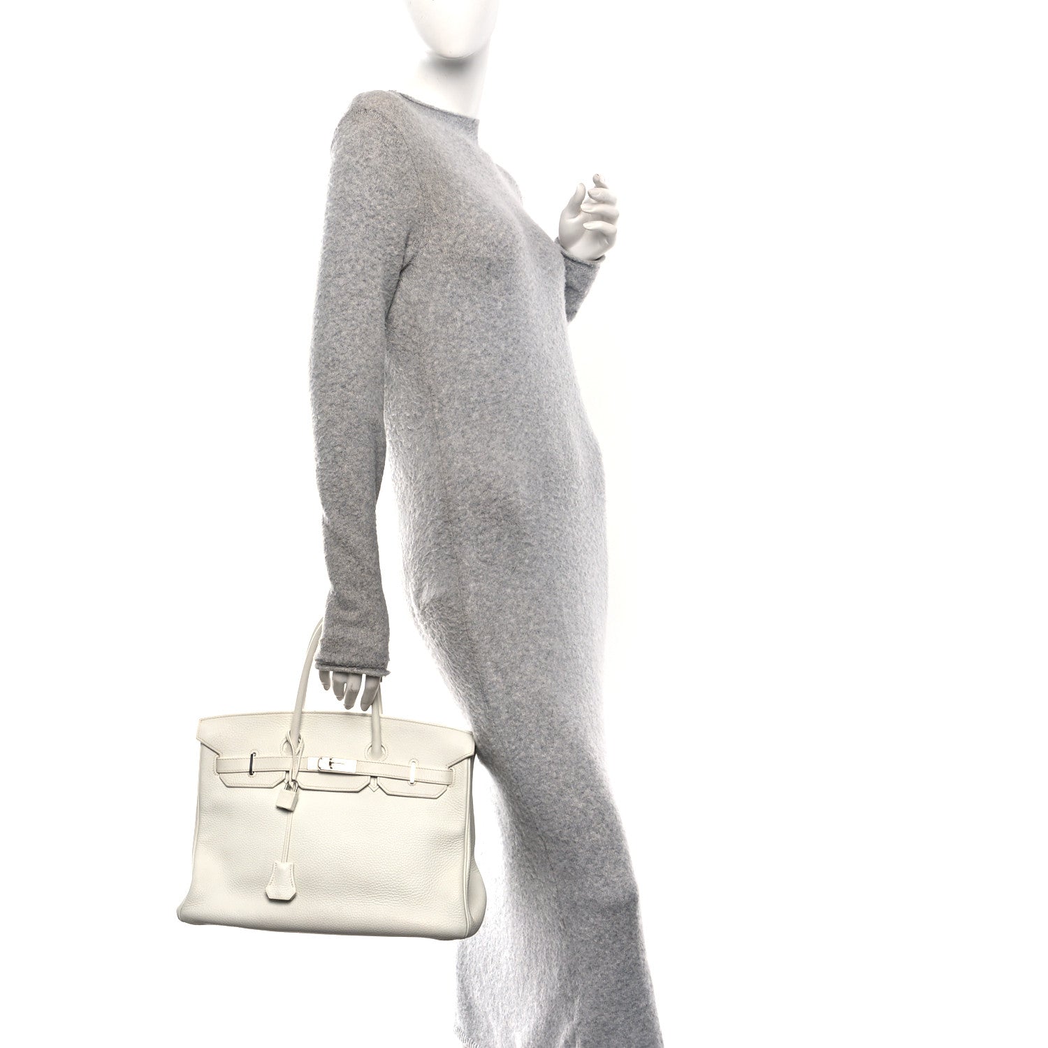 Hermes Togo Birkin 35 White 2 of 9