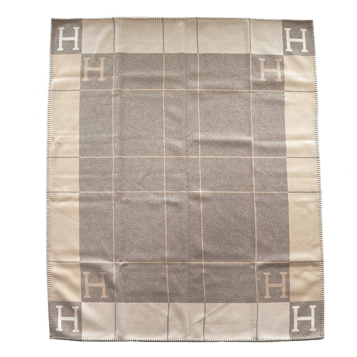 Hermes Wool Cashmere Avalon III Blanket Coco Camomille 1 of 4