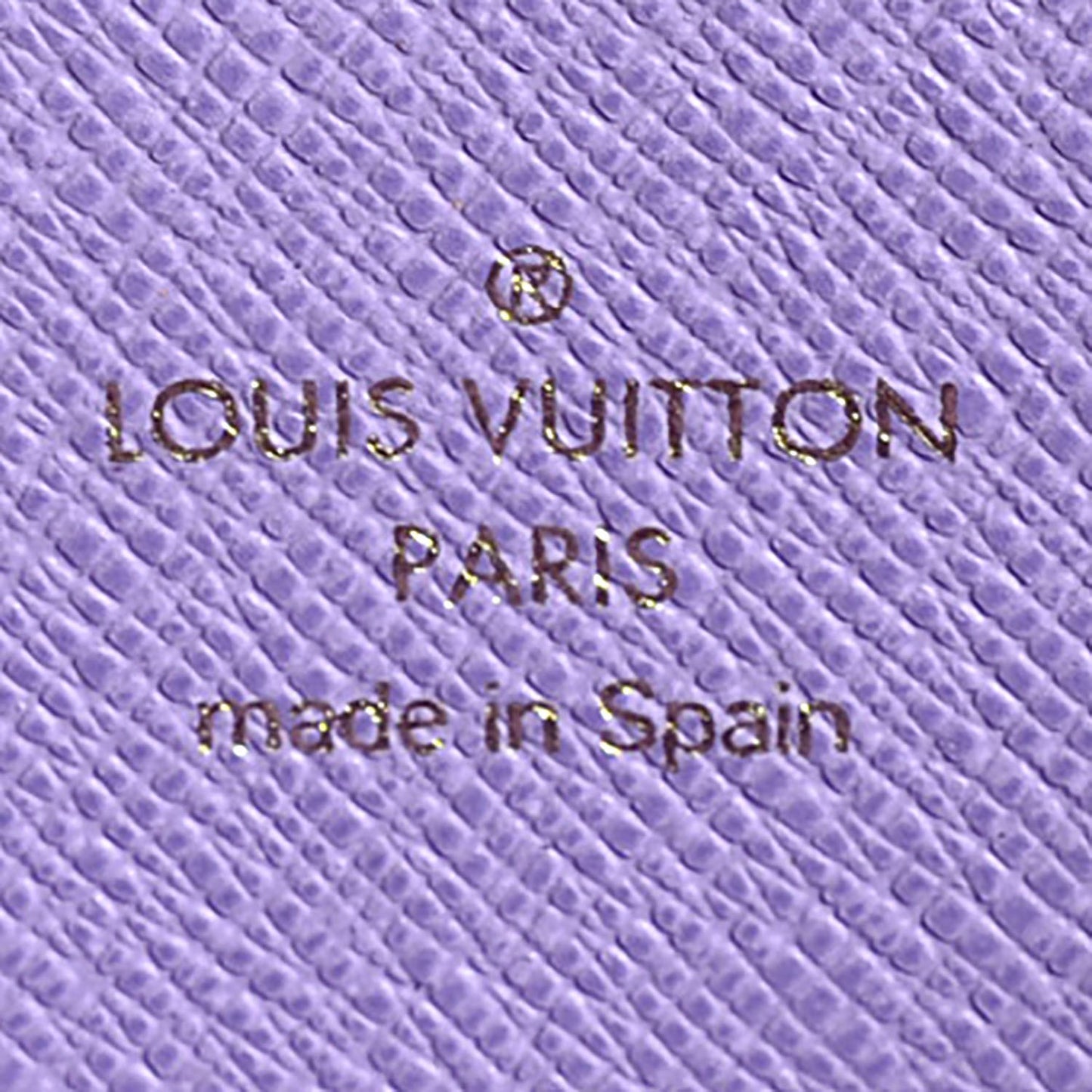 Damier Ebene Illustre Zippy Wallet Violet