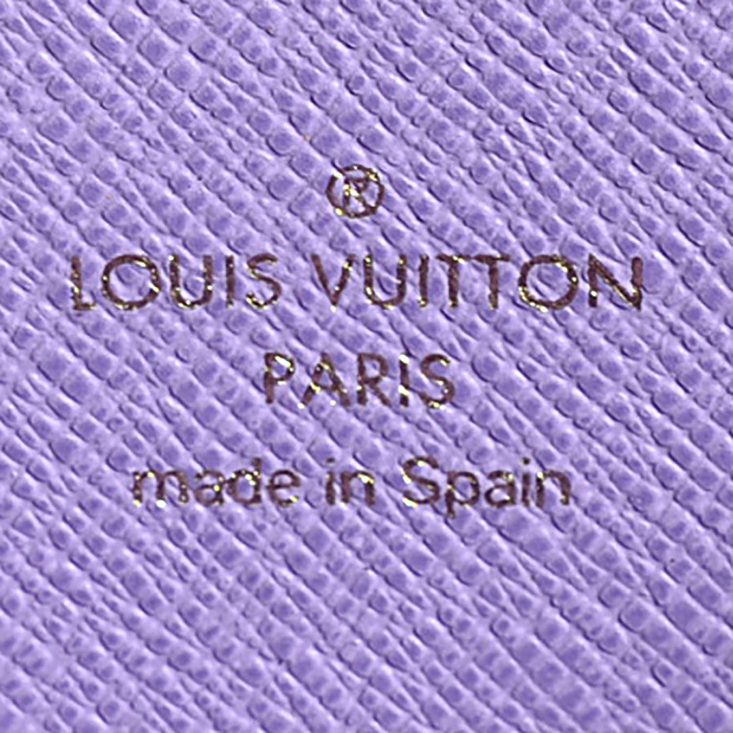 Louis Vuitton Damier Ebene Illustre Zippy Wallet Violet 6 of 7