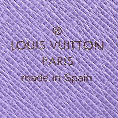 Louis Vuitton Damier Ebene Illustre Zippy Wallet Violet 6 of 7