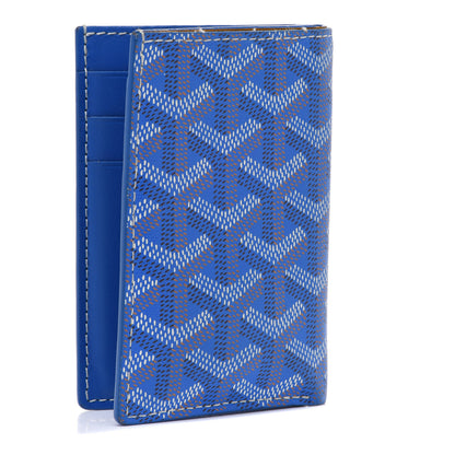 Goyard Goyardine Saint Pierre Card Holder Blue 3 of 12