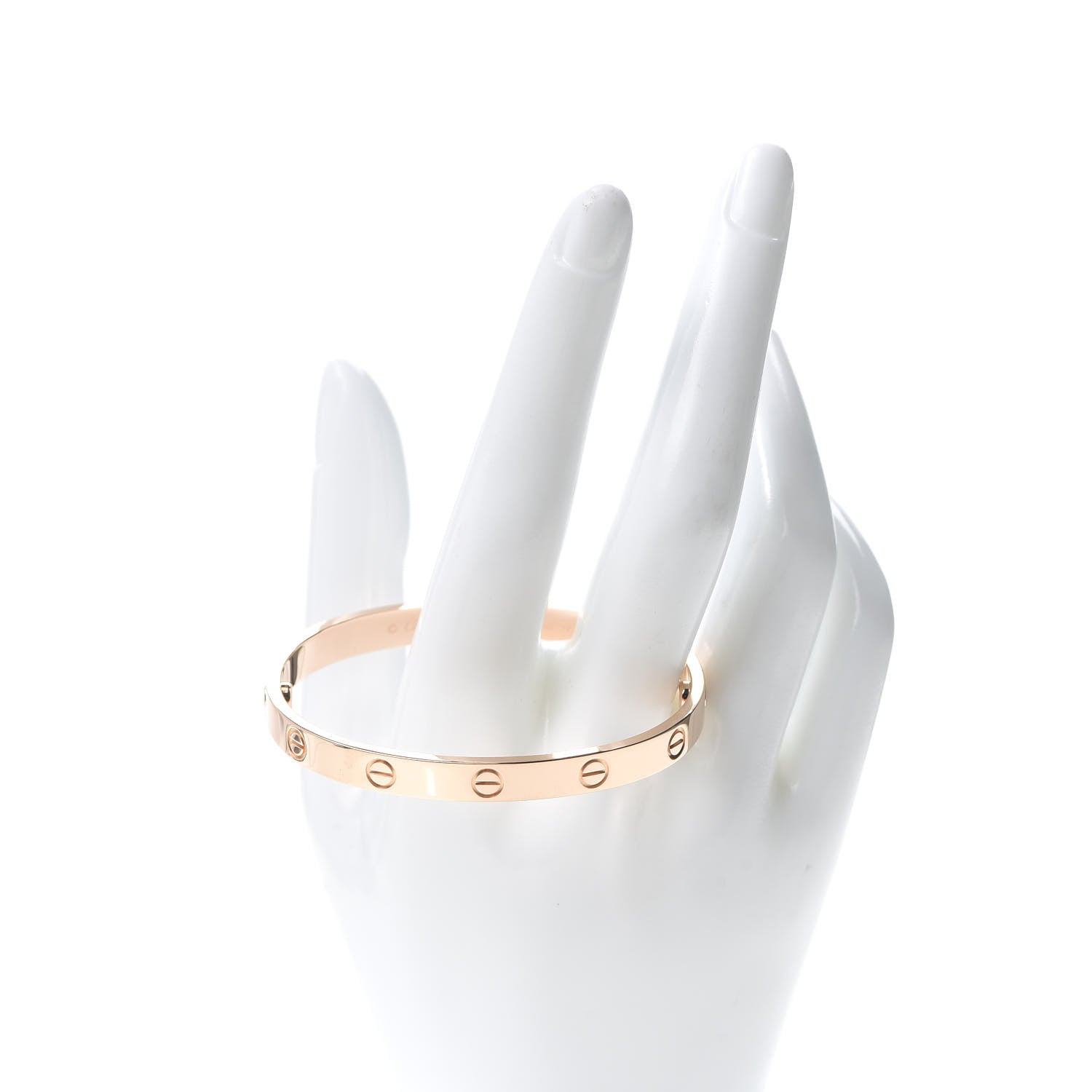 Cartier 18K Pink Gold LOVE Bracelet 17 2 of 7