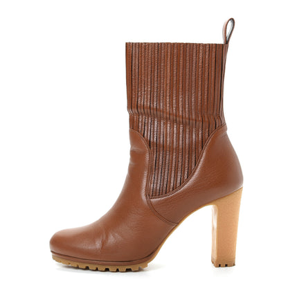 Gucci Calfskin Edith Ankle Boots 38 Cuir 1 of 9