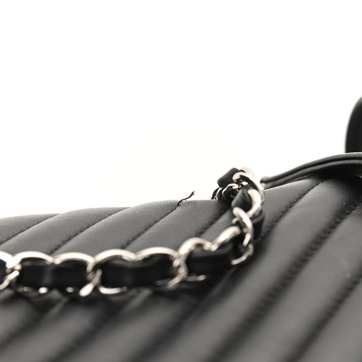 Chanel Calfskin Chevron Quilted Large Urban Spirit Backpack Black 12 of 13