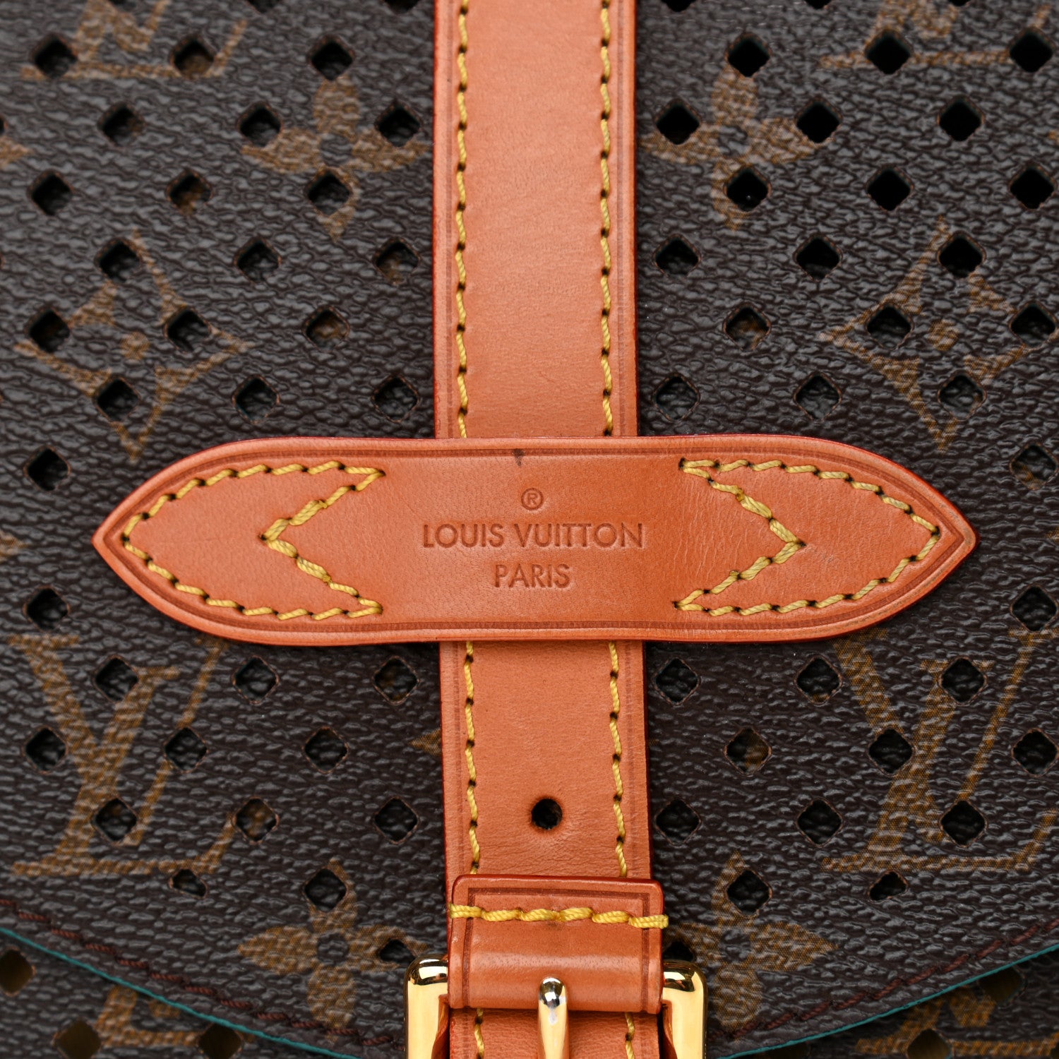 Louis Vuitton Monogram SC Flore Saumur Teal 7 of 9