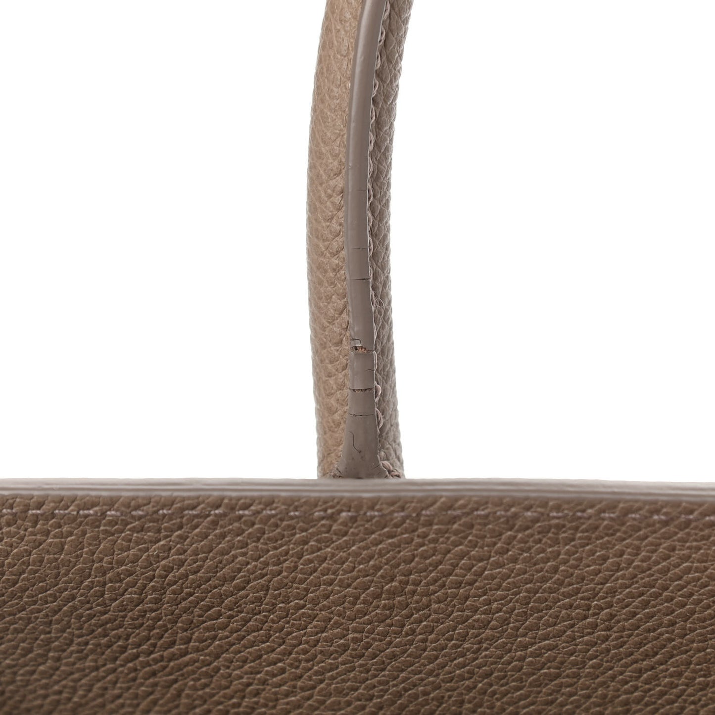 Grained Calfskin Small Sac De Jour Taupe