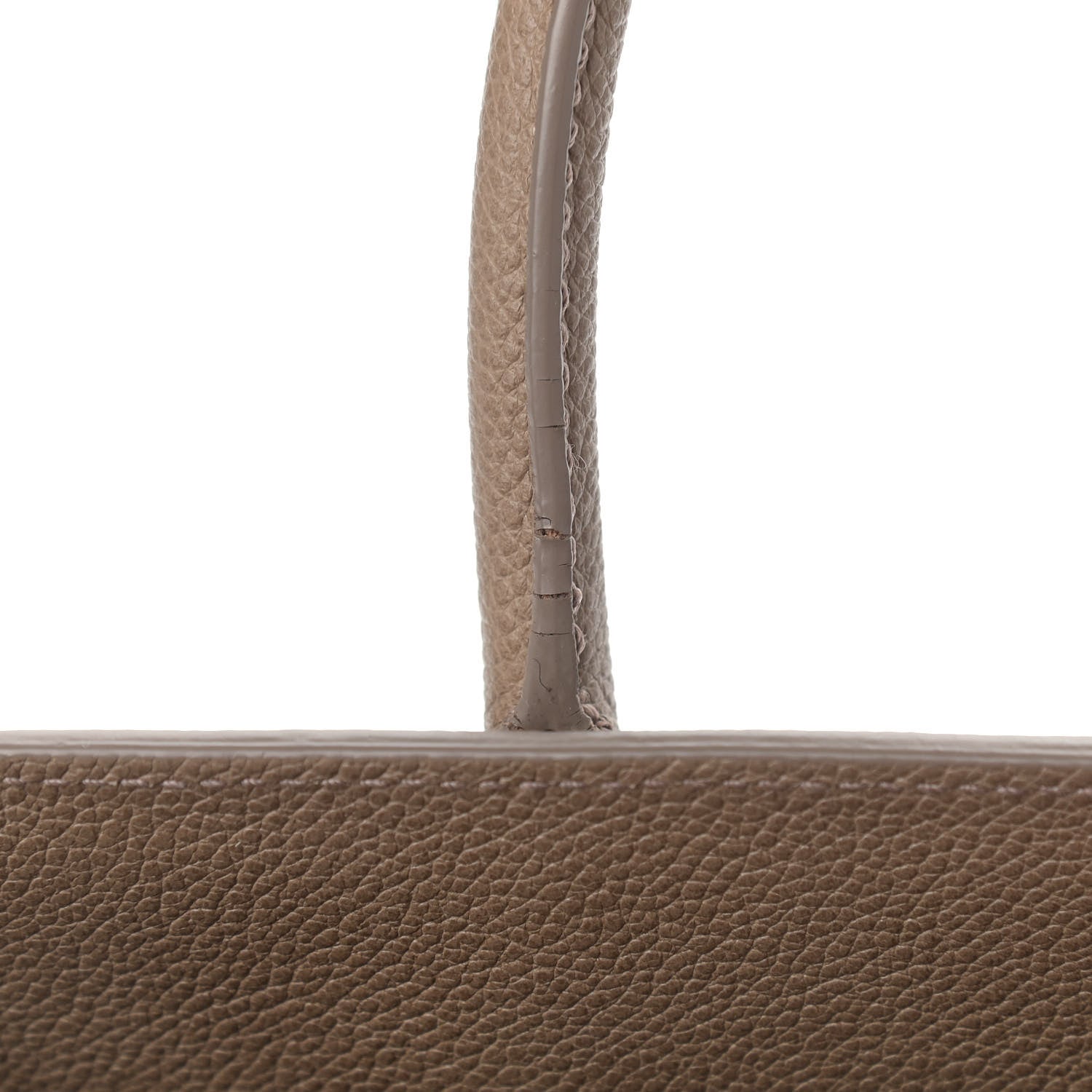 Saint Laurent Grained Calfskin Small Sac De Jour Taupe 10 of 10