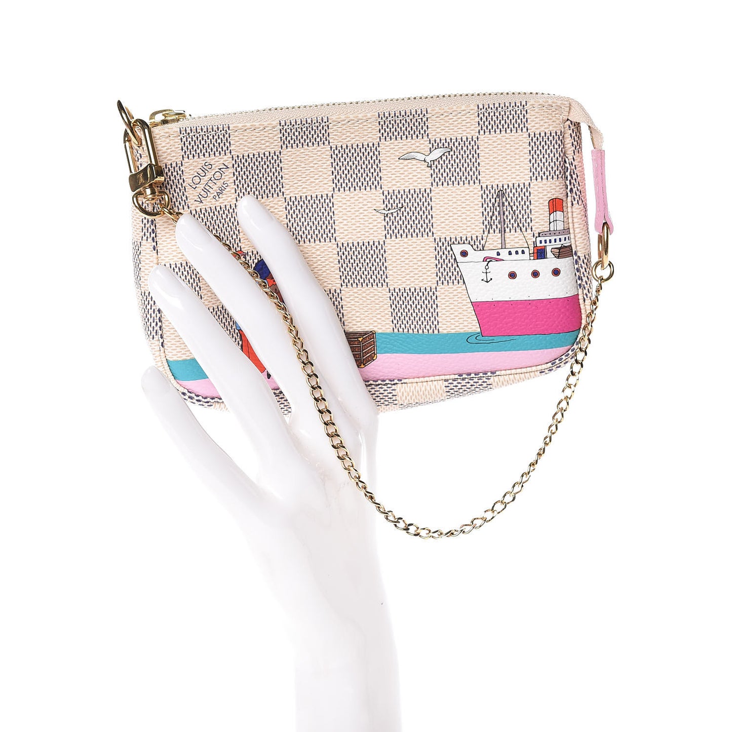 Damier Azur 2016 Christmas Animation Mini Pochette Accessories