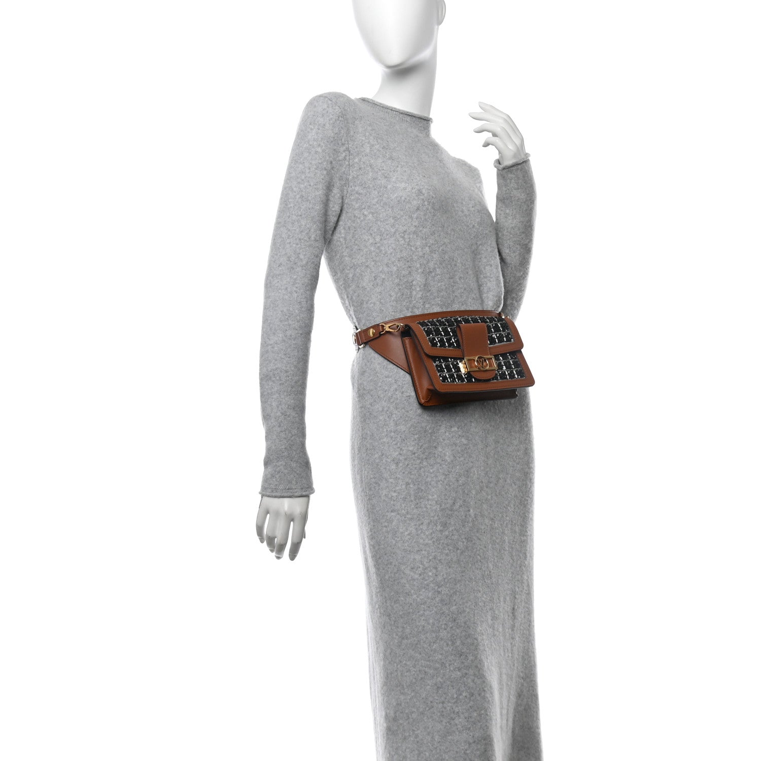 Louis Vuitton Tweed Sequin Dauphine Mini Bumbag 2 of 9