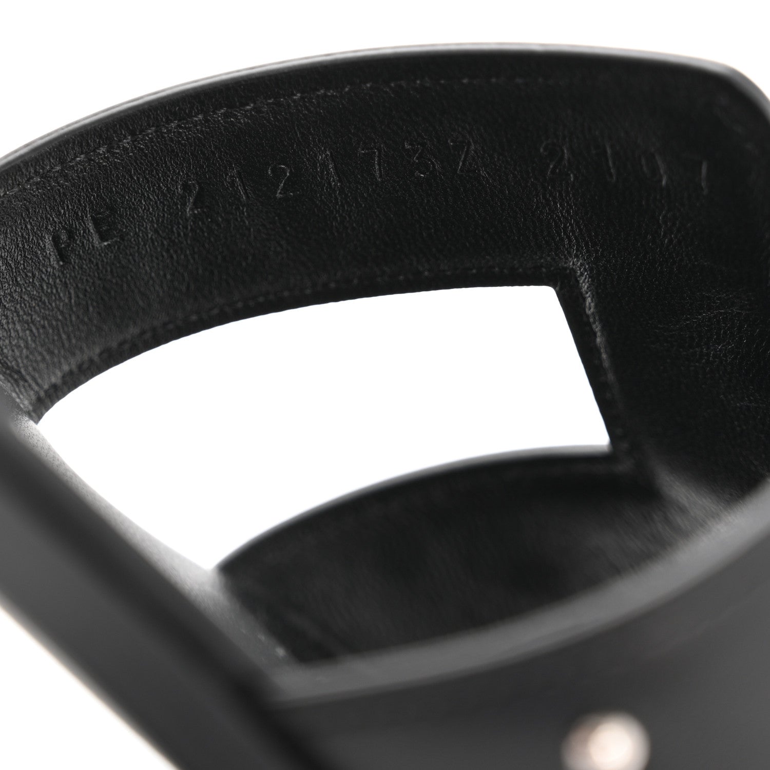 Hermes Calfskin Studded Oran Sandals 40 Black 9 of 11