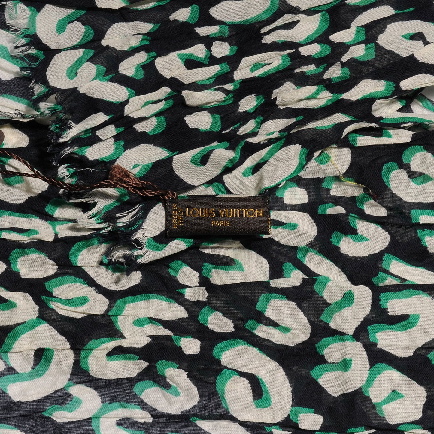 Cotton Leopard Pareo Blue Infini