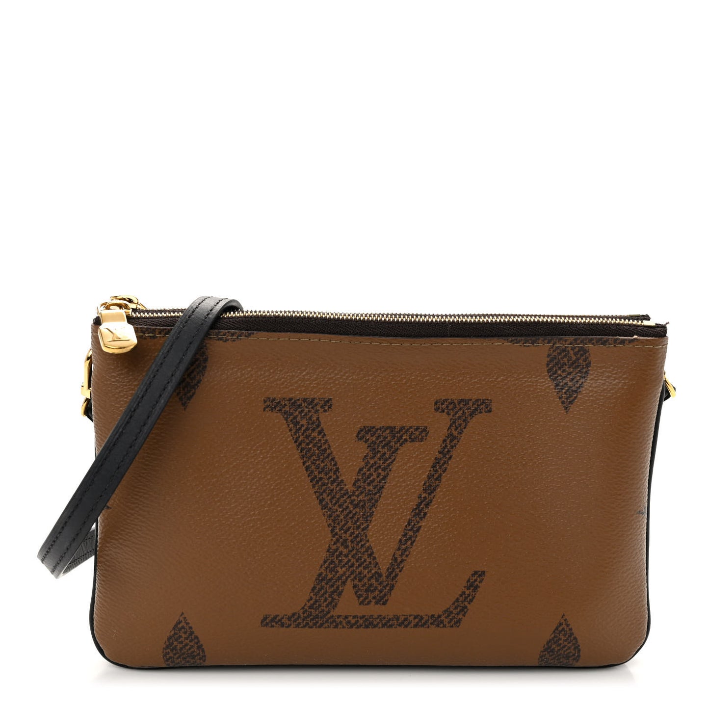 Reverse Monogram Giant Double Zip Pochette
