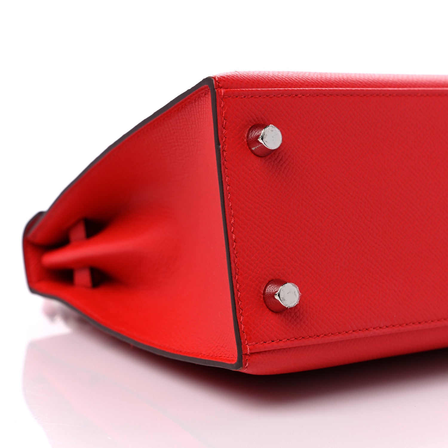 Hermes Epsom Kelly Sellier 25 Rouge de Coeur 8 of 10