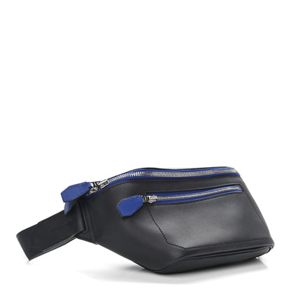 Hermes Taurillon Cristobal Cityslide Belt Bag Bleu Indigo Bleu Electrique 4 of 12