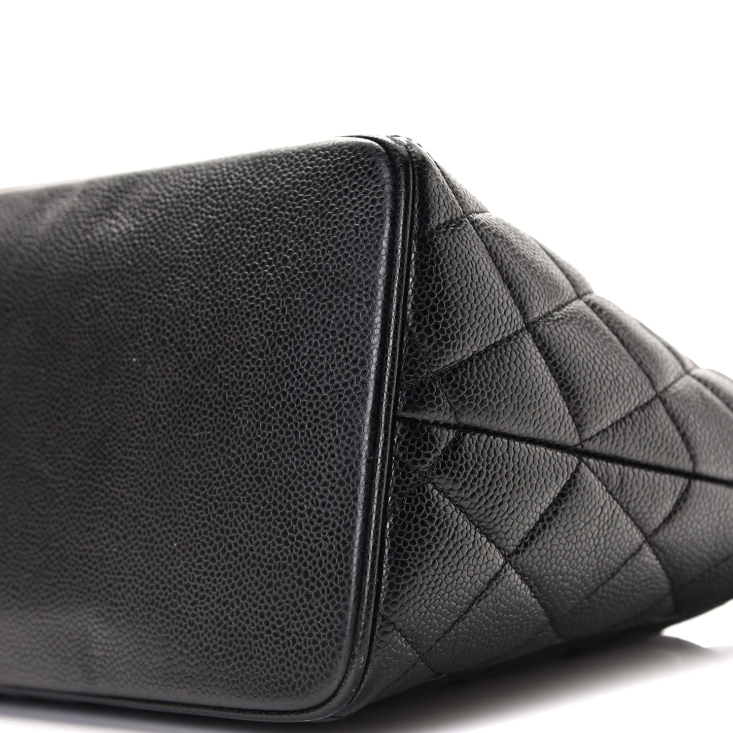 Caviar Quilted Medallion Tote Black
