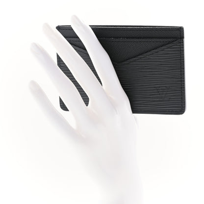 Louis Vuitton Epi Neo Porte-Cartes Card Holder Black 2 of 12