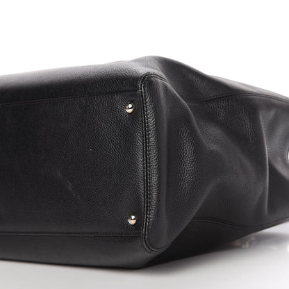 Chanel Calfskin Cerf Executive Shopper Tote Black 7 of 9