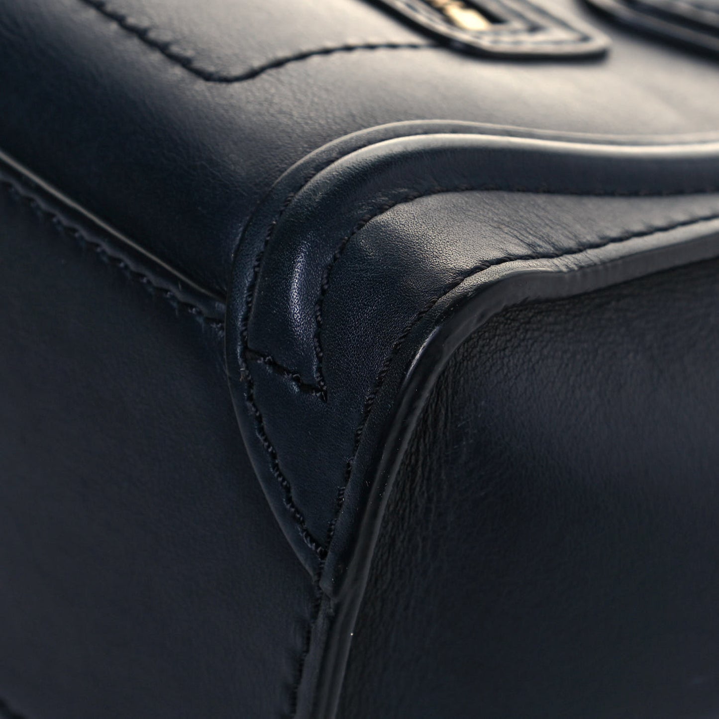 Smooth Calfskin Nano Luggage Midnight