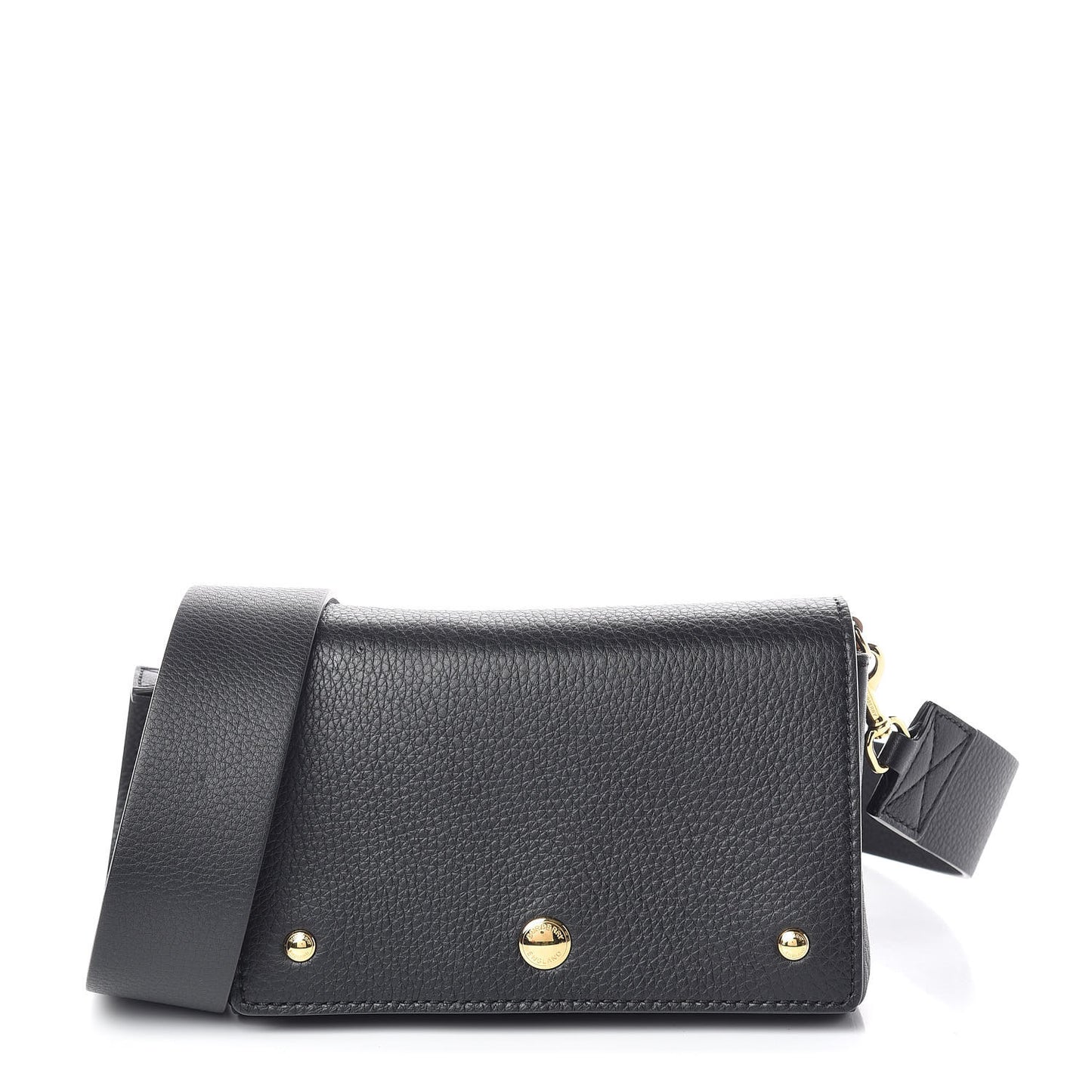 Grainy Calfskin Crossbody Black