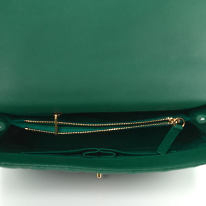 Chanel Caviar Quilted Medium Coco Handle Flap Green 5 of 8