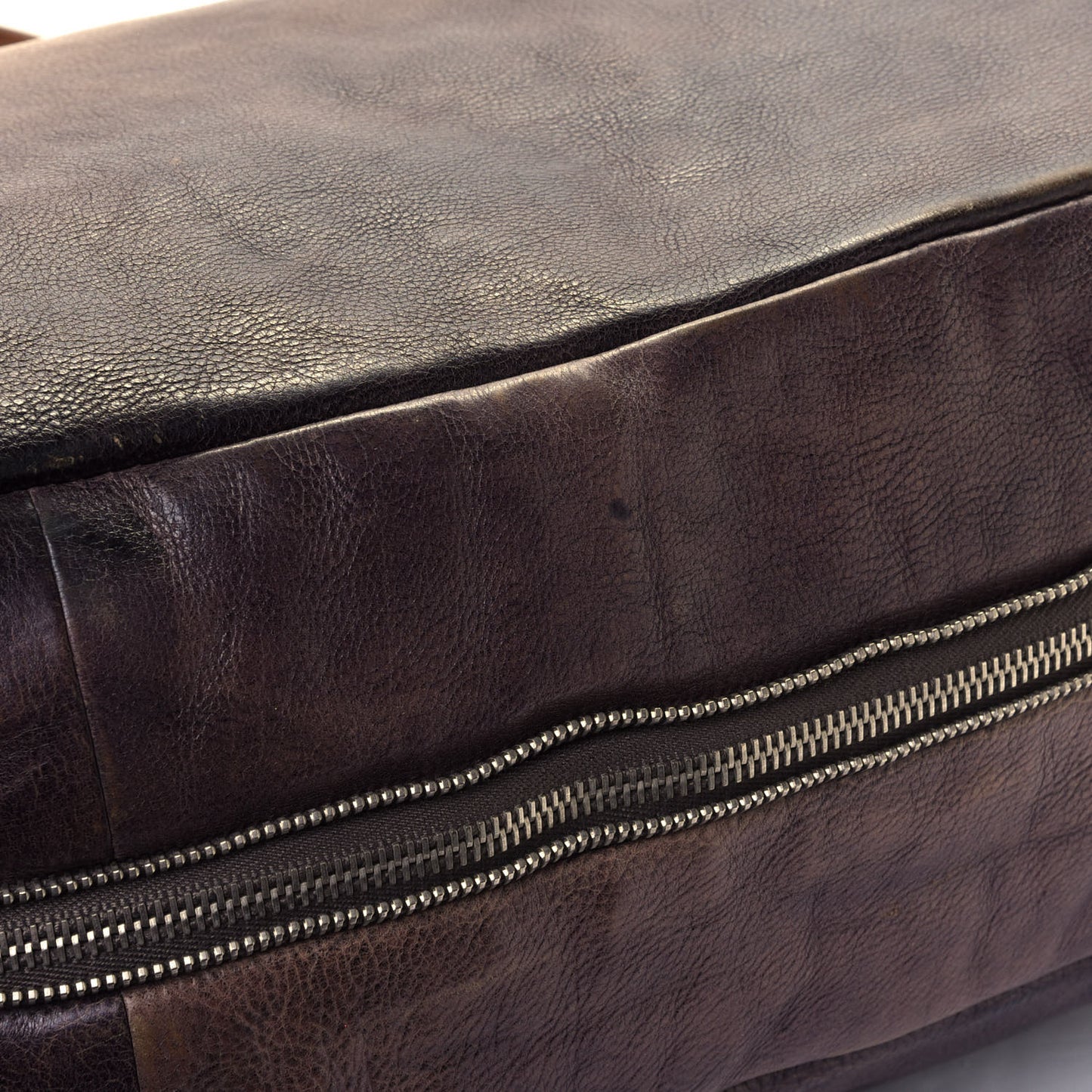 Glace Calfskin Ombre Shoulder Bag Argilla Sfumato