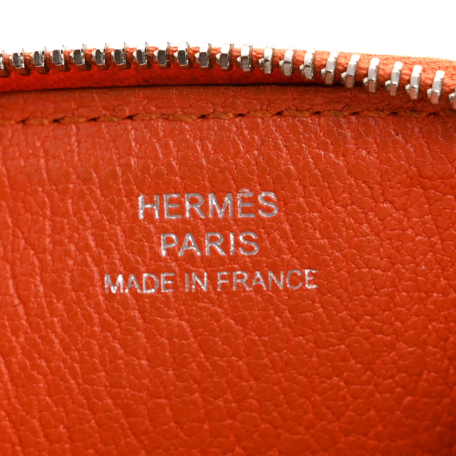 Hermes Chevre Mysore Compact Azap Wallet Orange 6 of 11