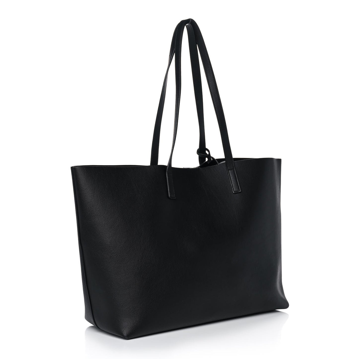 Calfskin Large Shopping Tote Black