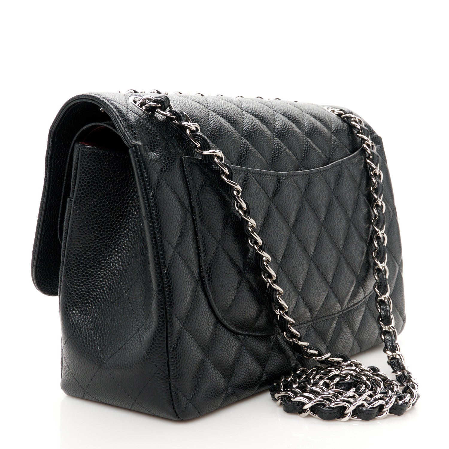 Chanel Caviar Quilted Jumbo Double Flap Black 3 of 11