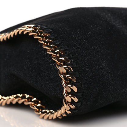 Stella McCartney Shaggy Deer Mini Falabella Fold Over Tote Black 8 of 9