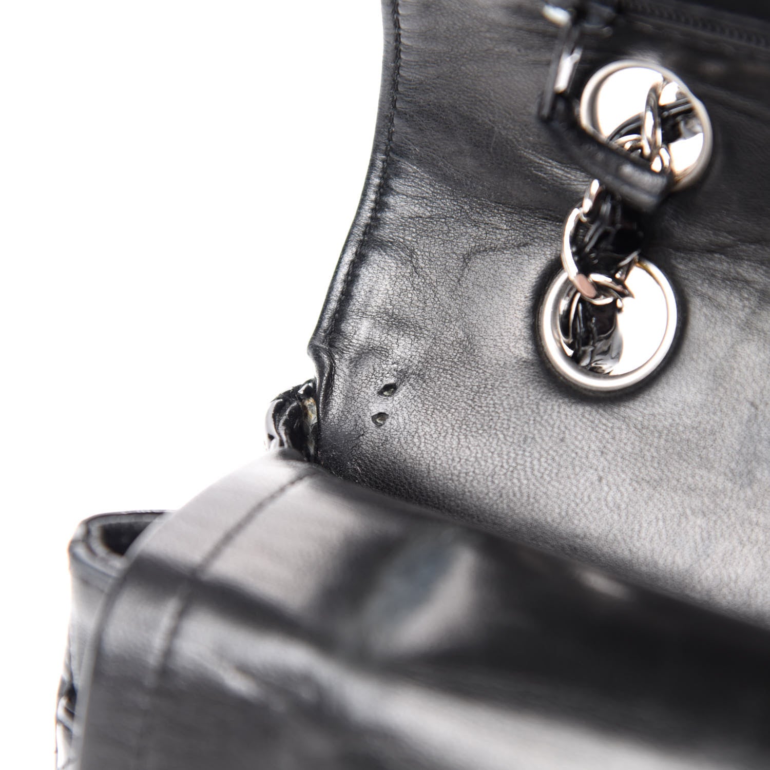 Chanel Patent Quilted Medium Double Flap Black 15 of 19