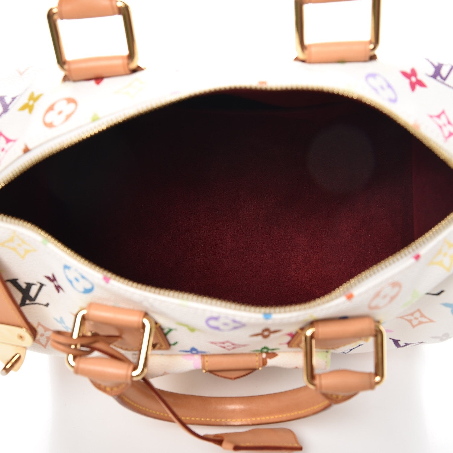 Louis Vuitton Monogram Multicolor Speedy 30 White 5 of 6