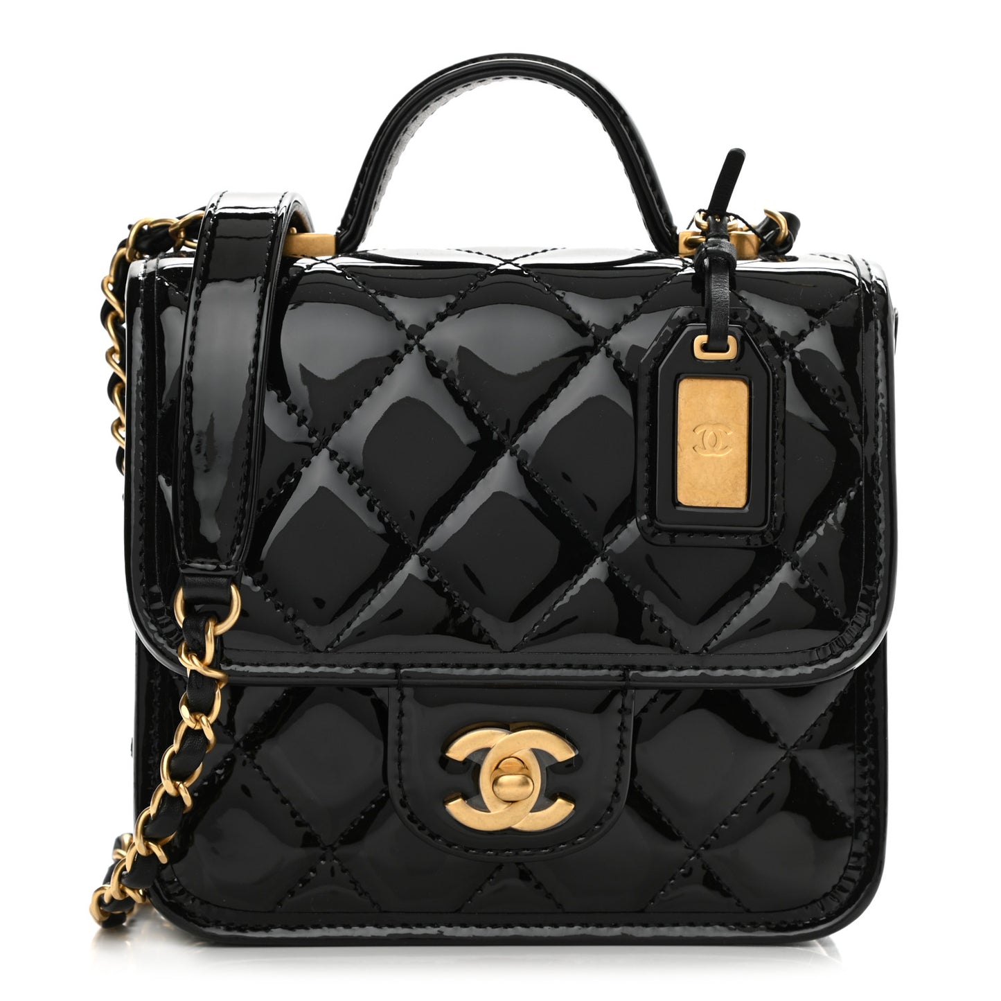 Patent School Memory Mini Top Handle Flap Black