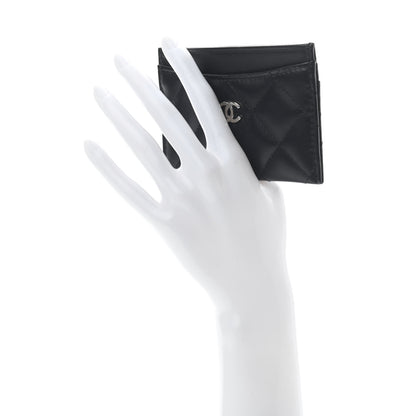 Chanel Lambskin Quilted Card Holder Black 2 of 7
