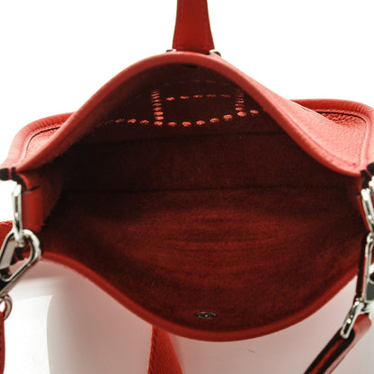 Hermes Taurillon Clemence Evelyne TPM Rouge Tomate 5 of 7