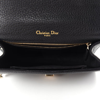 Christian Dior Grained Calfskin Small Diorama Flap Bag Black 5 of 10