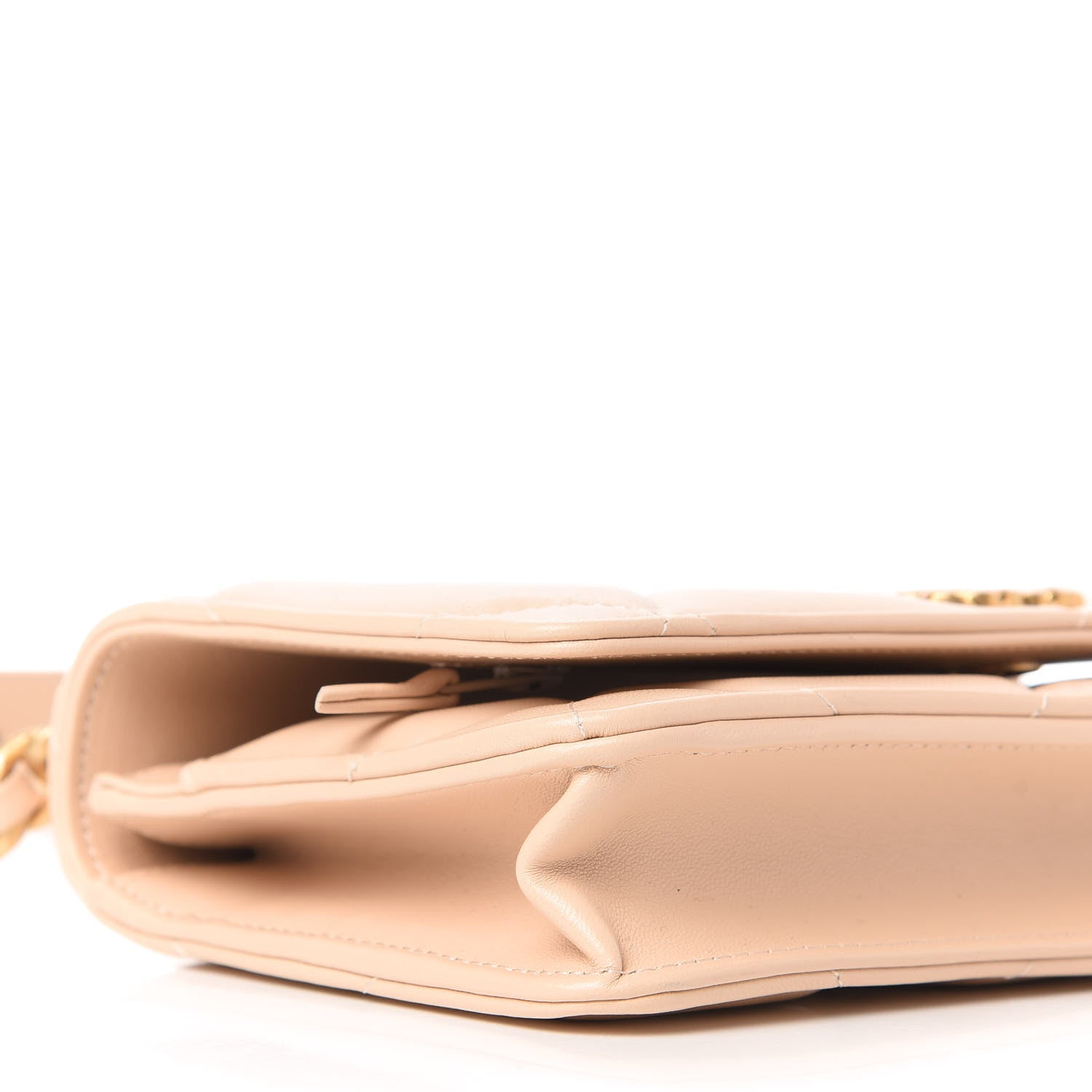 Chanel Lambskin Quilted Chanel 19 Wallet On Chain WOC Beige 6 of 11