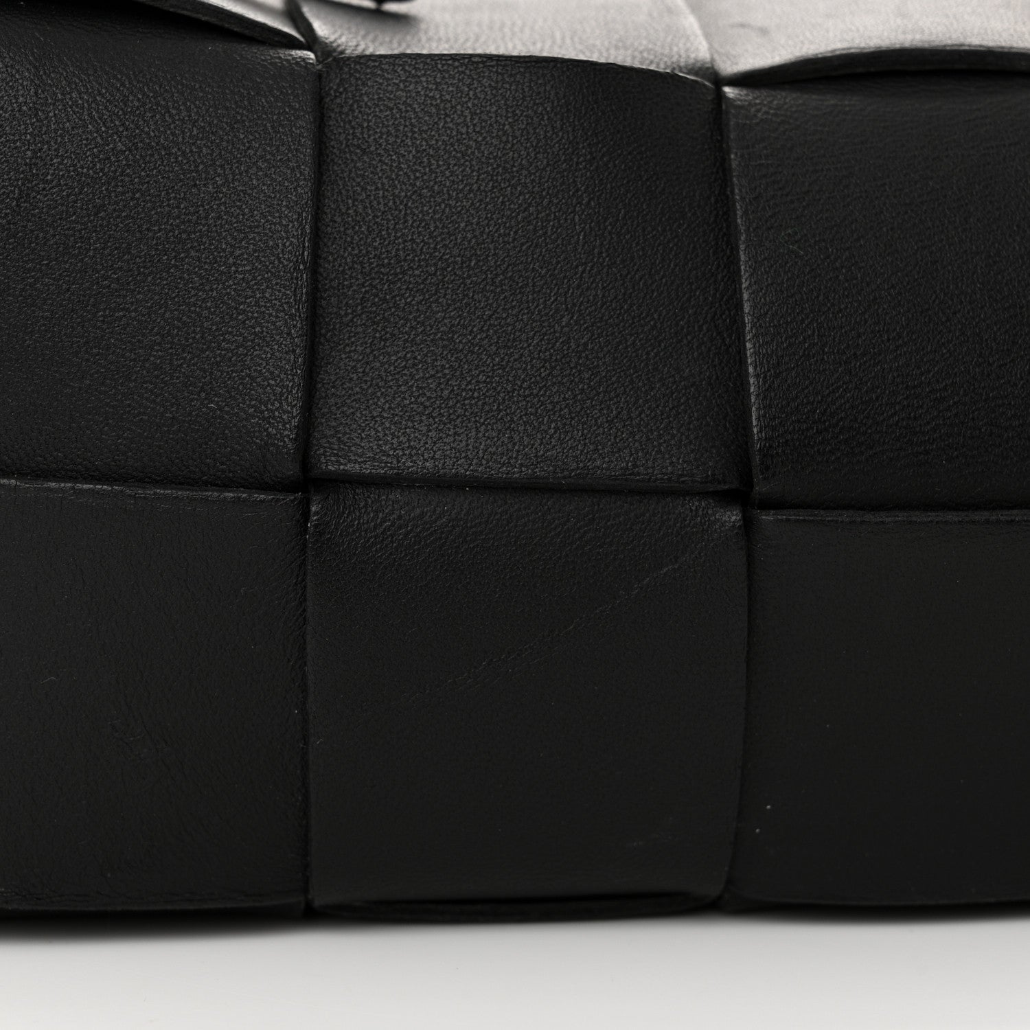 Bottega Veneta Lambskin Maxi Intrecciato Small Brick Cassette Bag Black 12 of 12