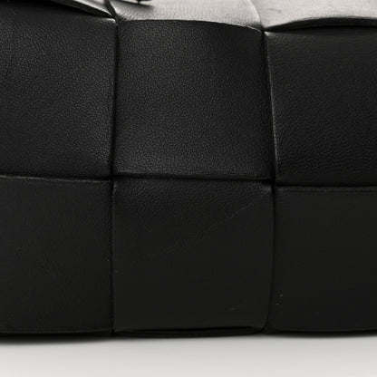 Bottega Veneta Lambskin Maxi Intrecciato Small Brick Cassette Bag Black 12 of 12