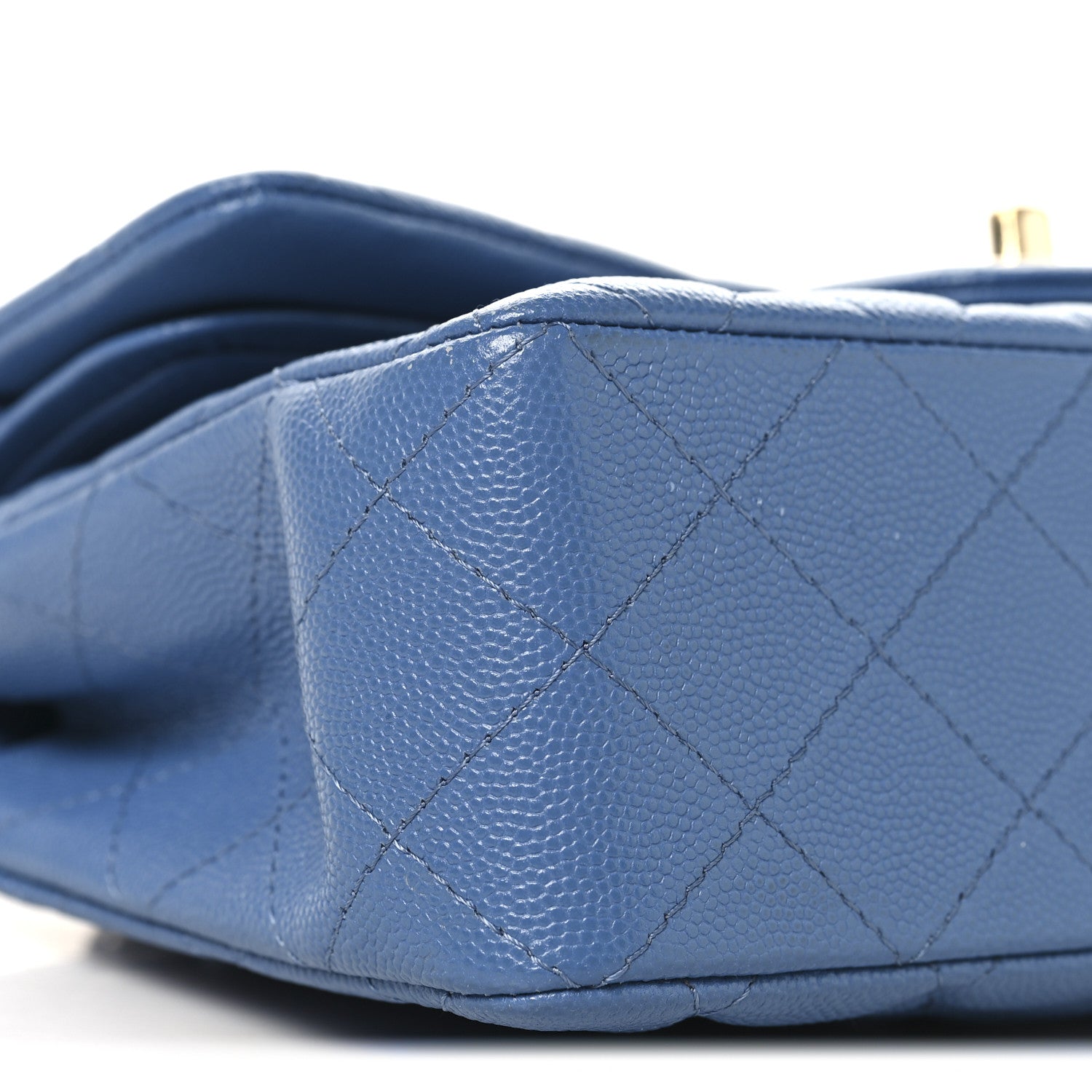 Chanel Caviar Quilted Small Double Flap Blue 9 of 11