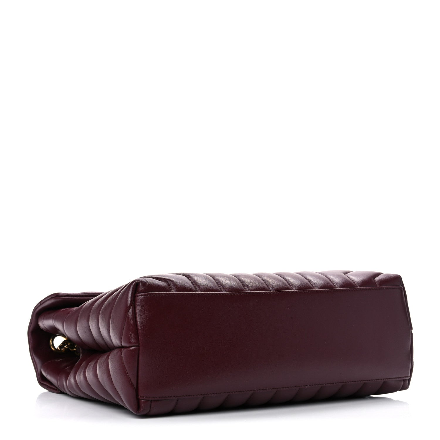Saint Laurent Calfskin Y Quilted Monogram Medium Loulou Chain Satchel Palissandre 3 of 14