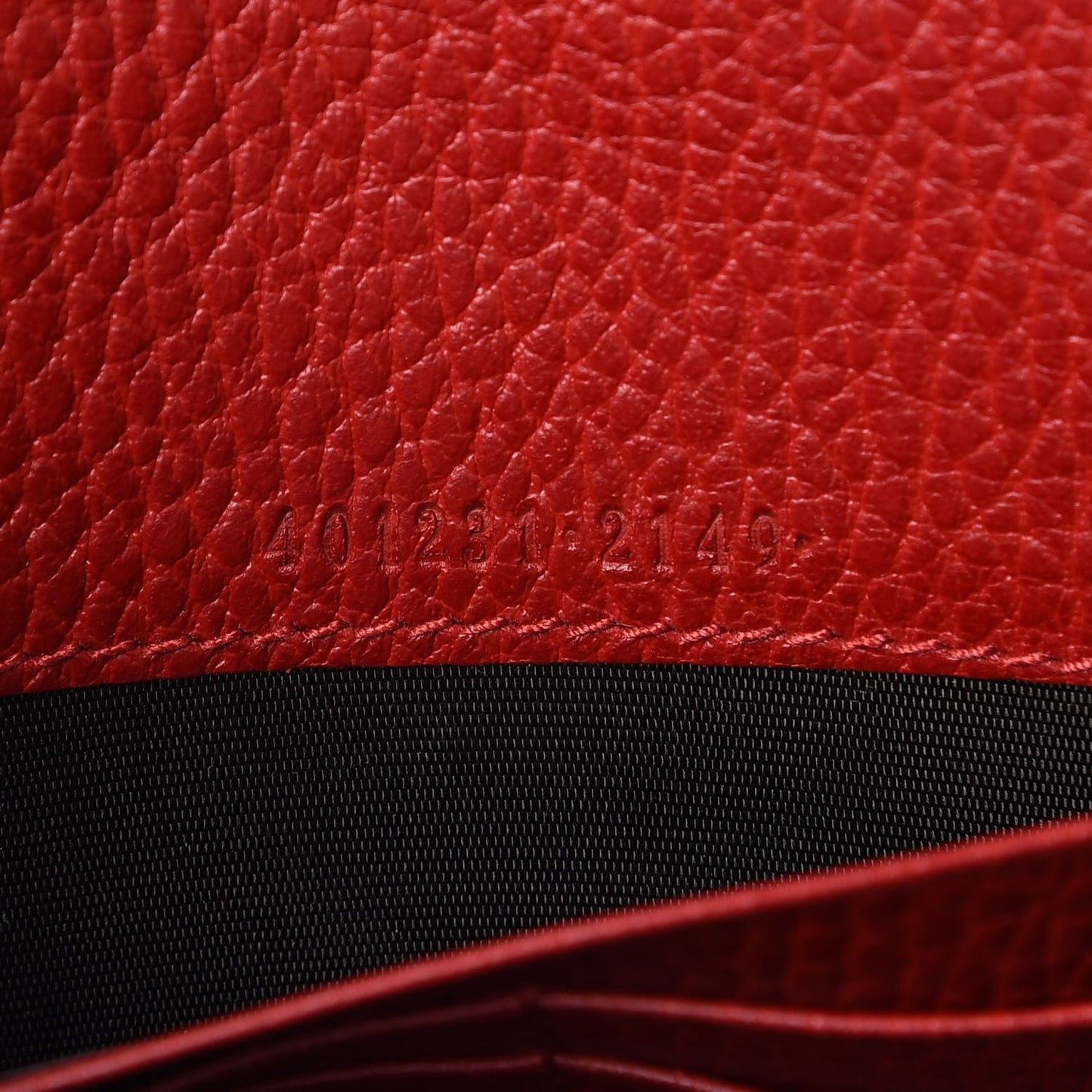 Calfskin Mini Dionysus Chain Wallet Hibiscus Red