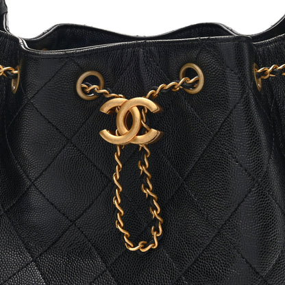 Chanel Caviar Quilted Small Chanel 25 Handbag Black 8 of 10